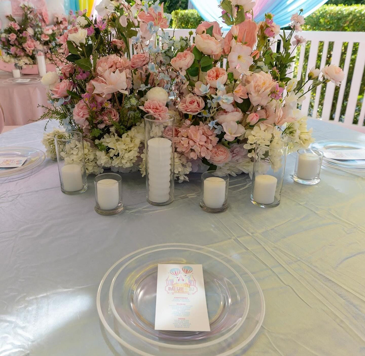 Pastel Silk Flower Floral Arrangements – Elegant Décor for Any Event